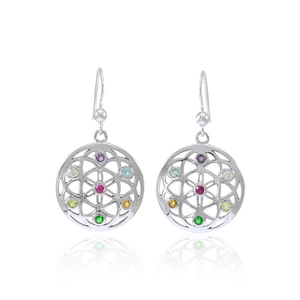 Elemental Flower of Life Earrings TER1445 Earrings