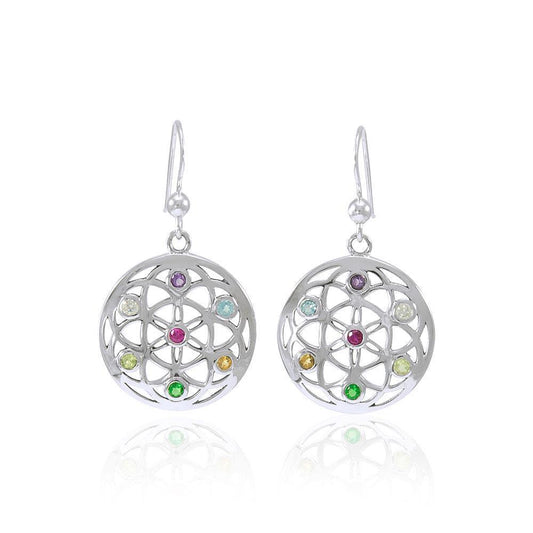 Elemental Flower of Life Earrings TER1445 Earrings