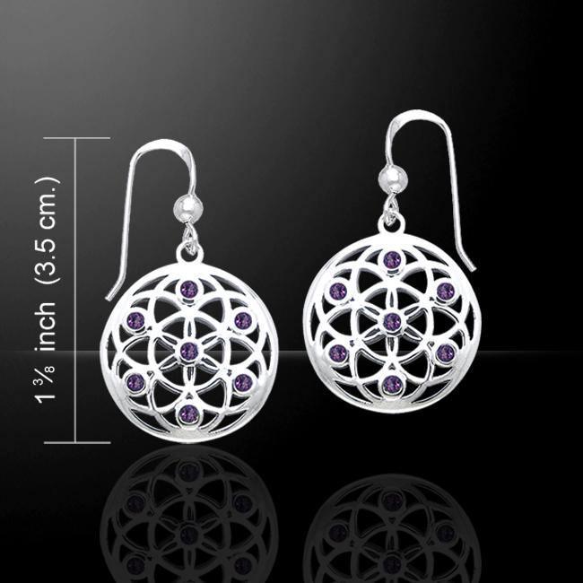 Elemental Flower of Life Earrings TER1445 Earrings