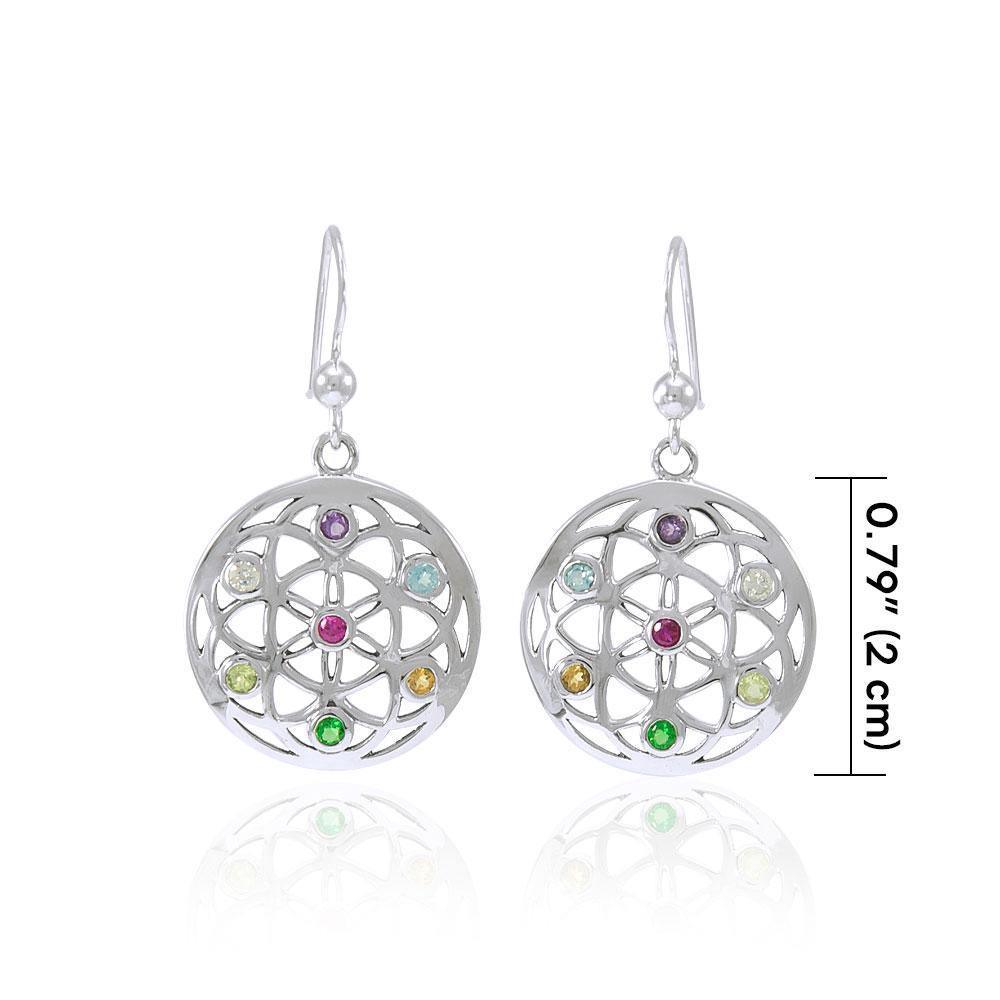 Elemental Flower of Life Earrings TER1445 Earrings