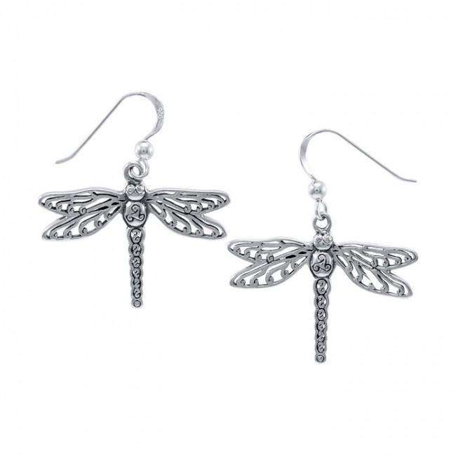 Cari Buziak Celtic Dragonfly Earrings TER1447