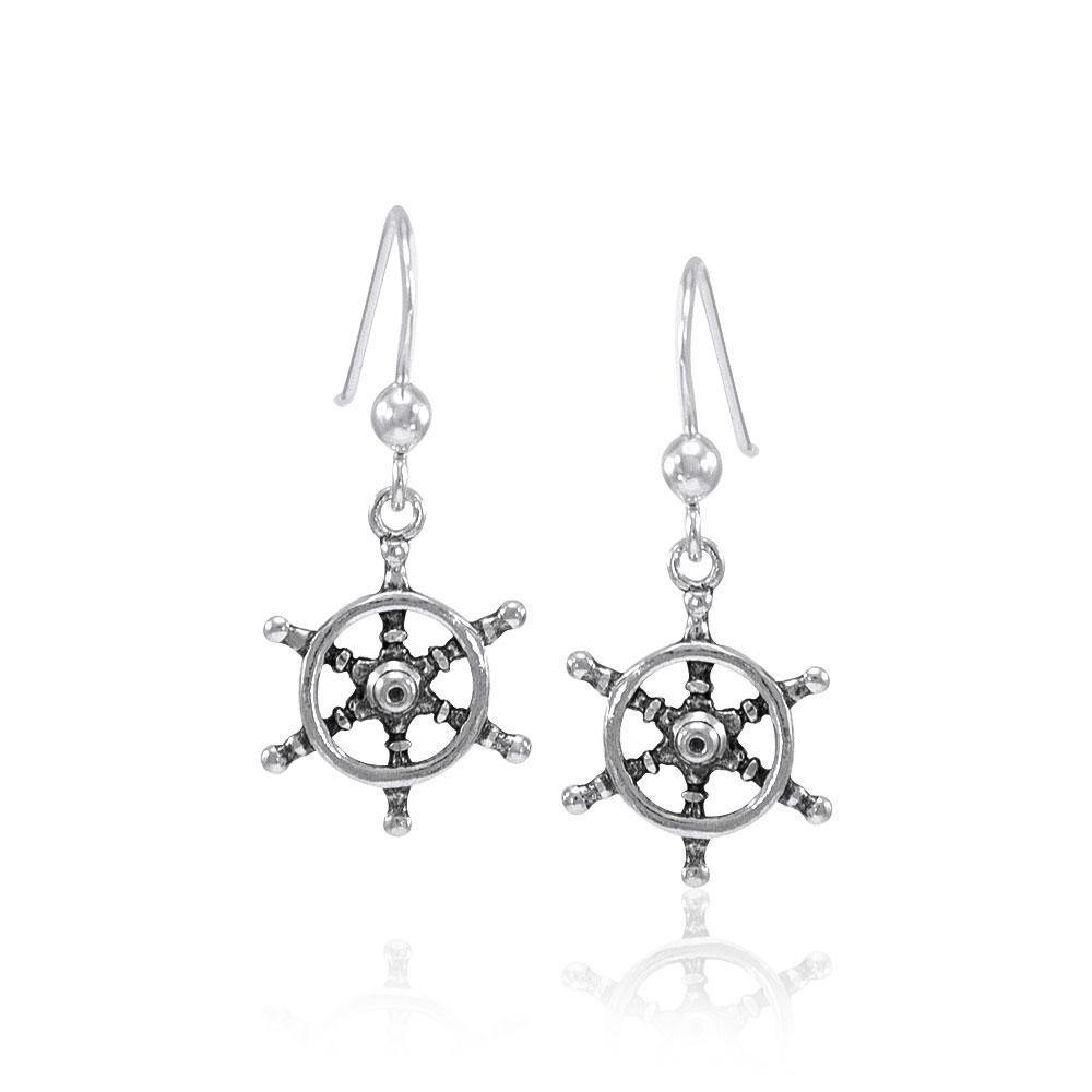 Ship Wheel TER1499 Earrings