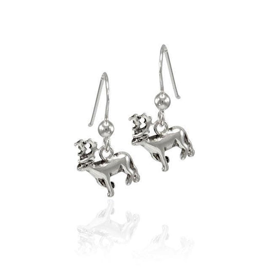 Moose Sterling Silver Earrings TER1502 - Wholesale Jewelry