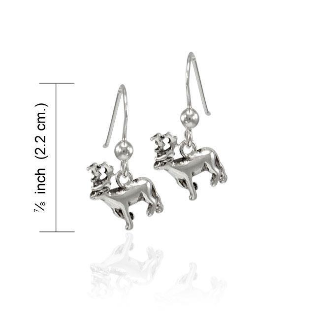Moose Sterling Silver Earrings TER1502 - Wholesale Jewelry