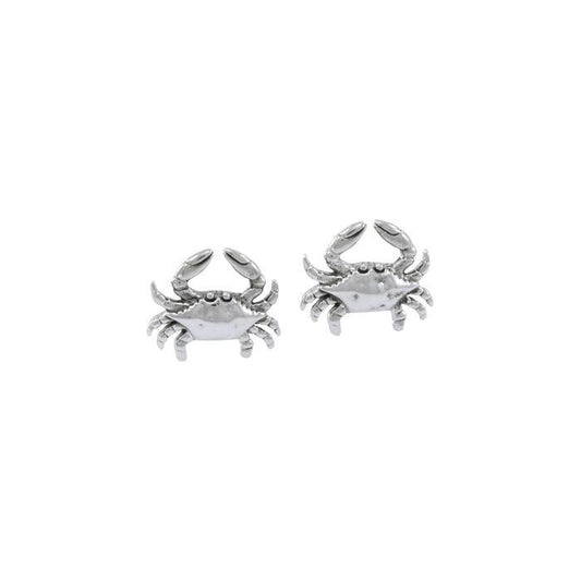 Crab Silver Post Earrings TER1527 Earrings