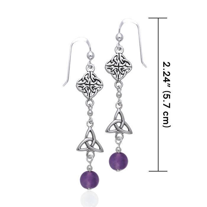 Celtic Knotwork Silver Earrings TER154 Earrings