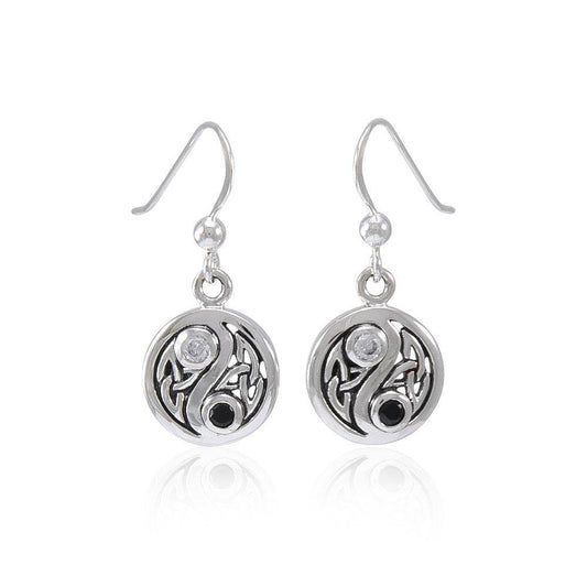 Celtic Triquetra Yin Yang Earrings TER1568 Earrings