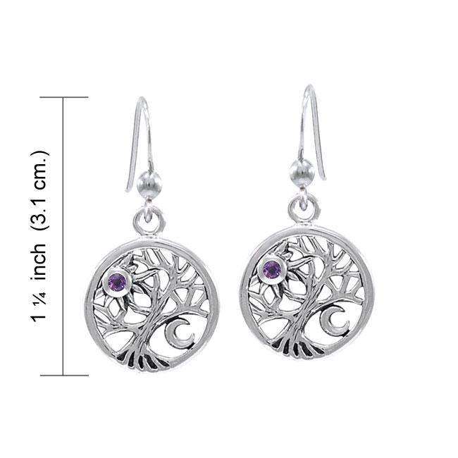 Celestial Tree of Life Silver Earrings TER1582 Earrings
