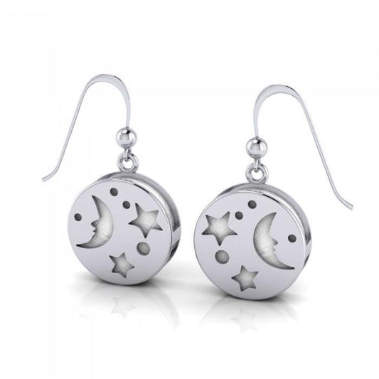 Moon Aromatherapy Sterling Silver Earrings