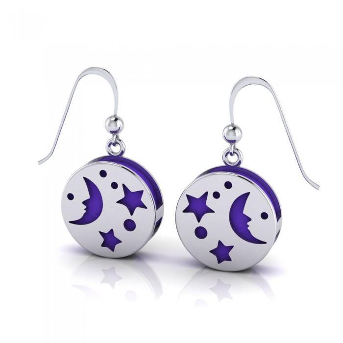 Moon Aromatherapy Sterling Silver Earrings
