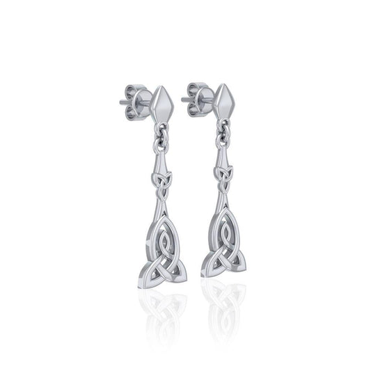 Celtic Trinity Knot Silver Post Earrings TER1678 Earrings