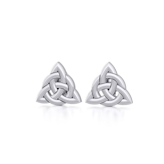 Little Triquetra Post Earrings TER1757 - Peter Stone Wholesale