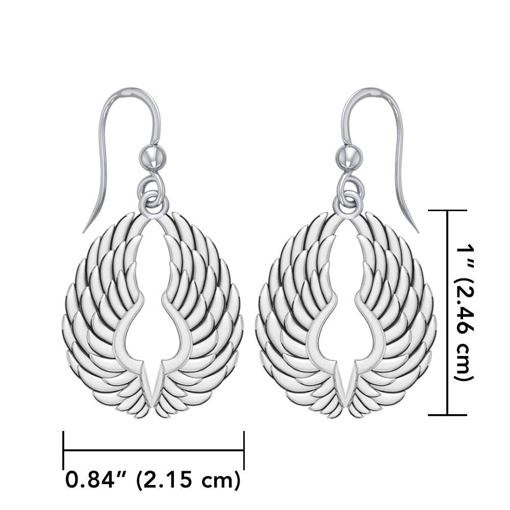 Sterling Silver Angel Wings Earrings TER1828 Earrings
