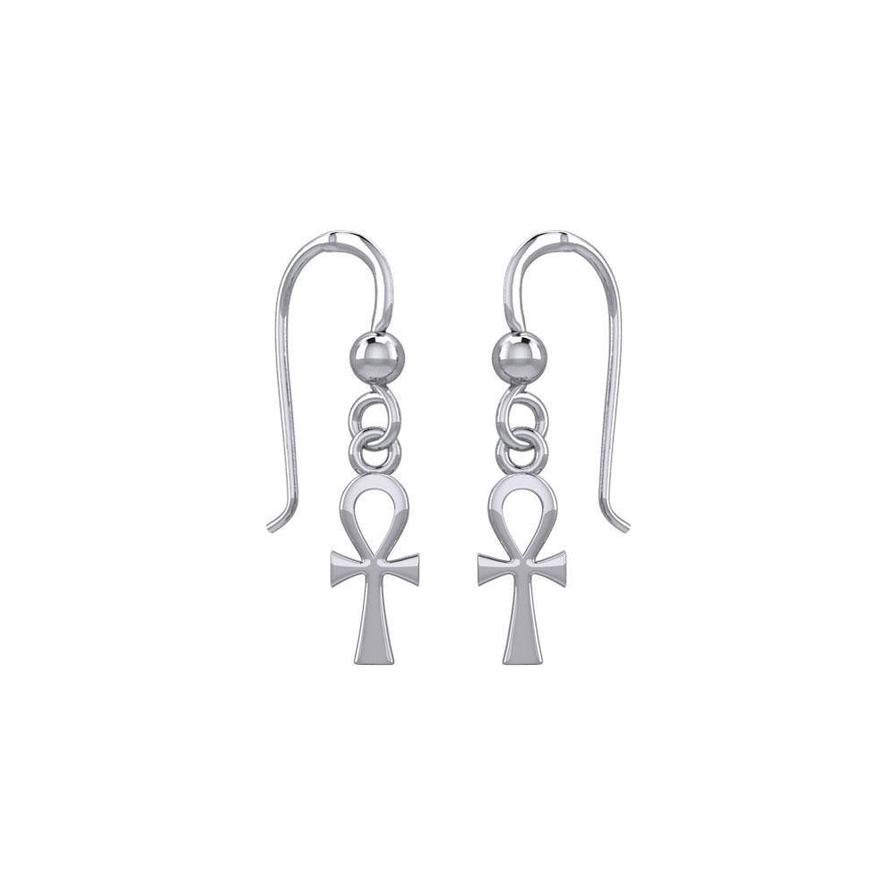 Egyptian Ankh Silver Earrings TER1891 Earrings