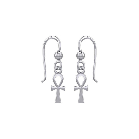 Egyptian Ankh Silver Earrings TER1891 Earrings