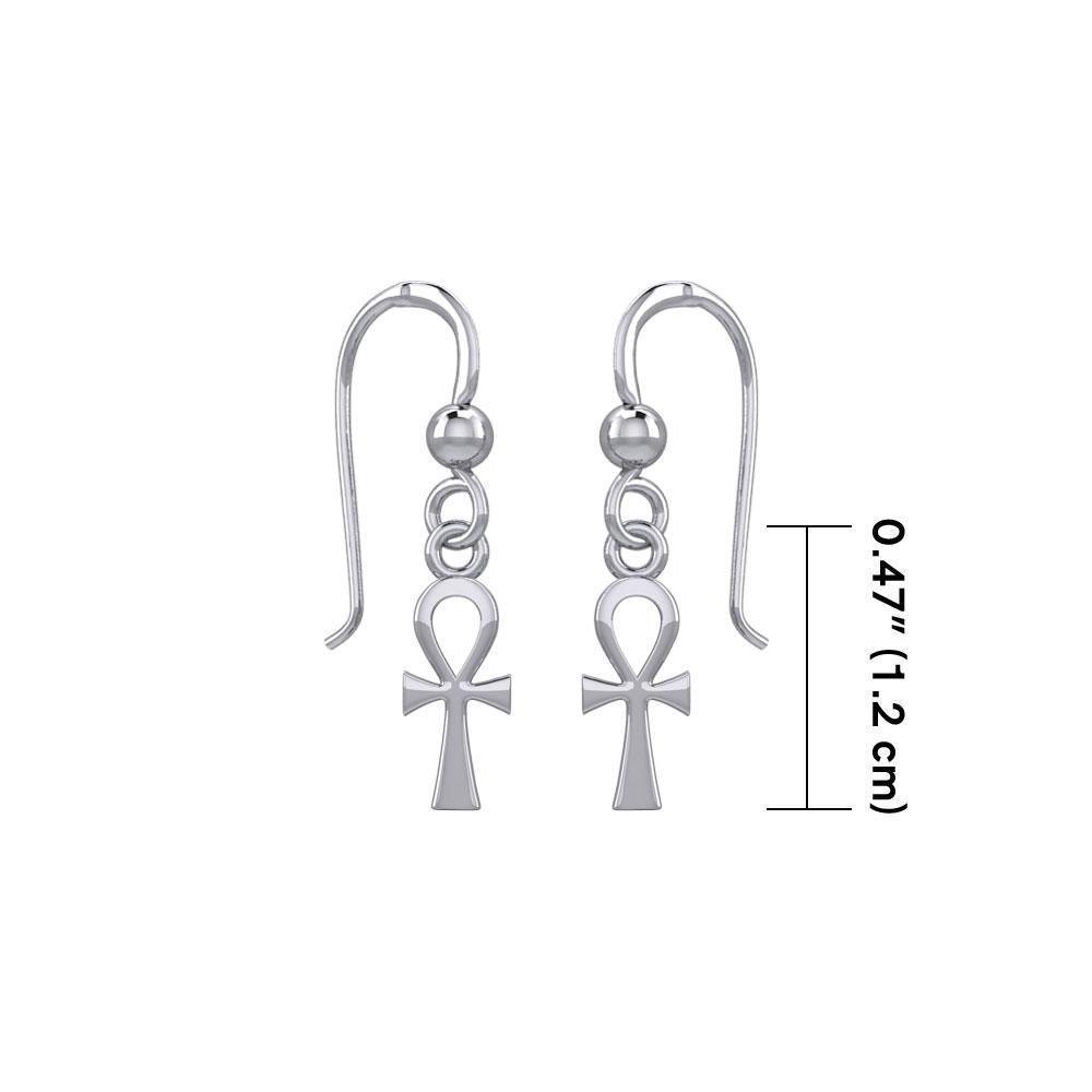 Egyptian Ankh Silver Earrings TER1891 Earrings