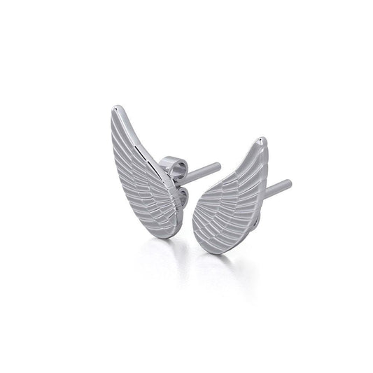 Angel Wing Silver Post Earrings TER1923 Post Earrings
