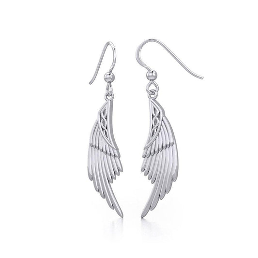 Celtic Angel Wing Silver Earrings TER1925 Earrings