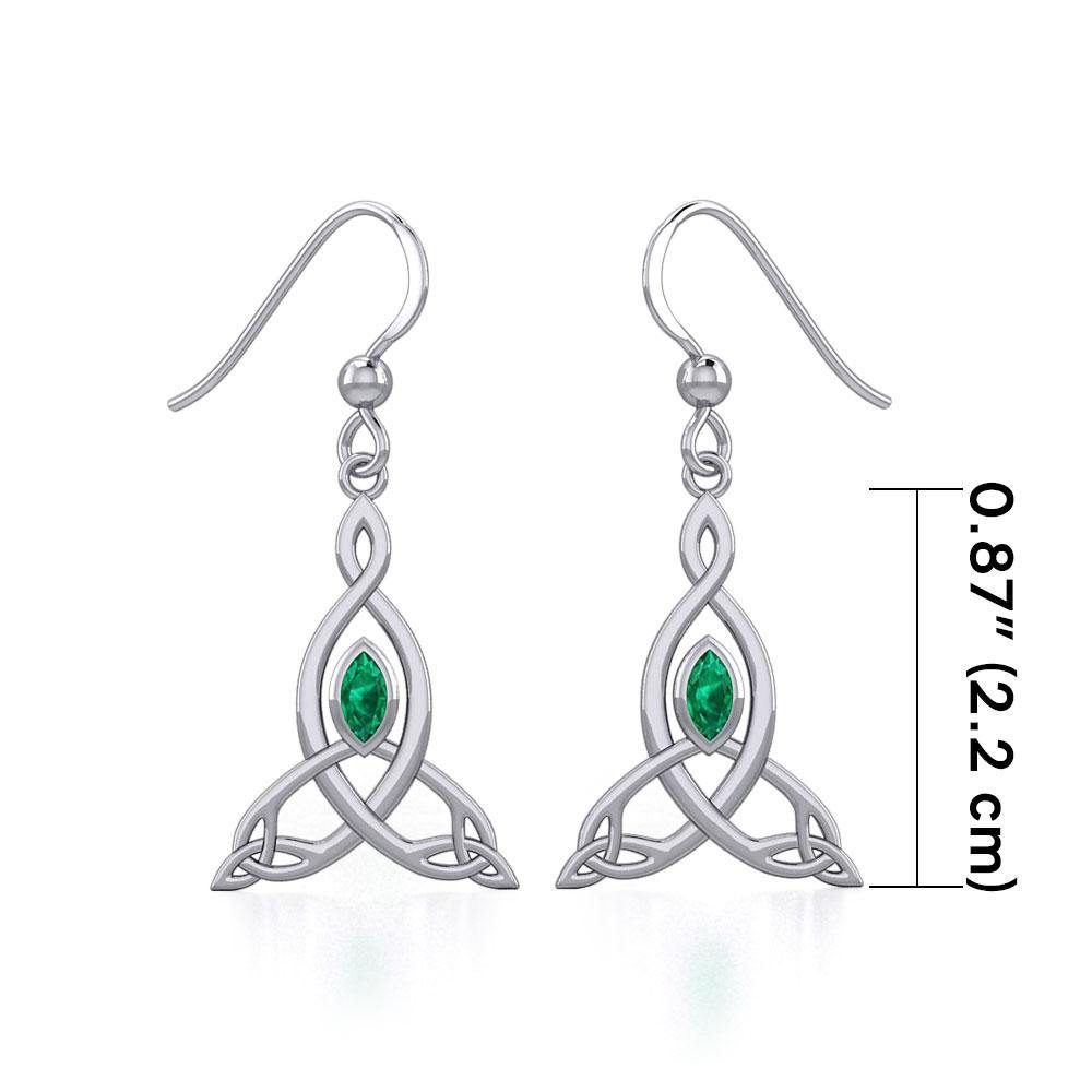 Celtic Motherhood triquetra or Trinity KnotSilver Earrings TER1950 - Wholesale Jewelry