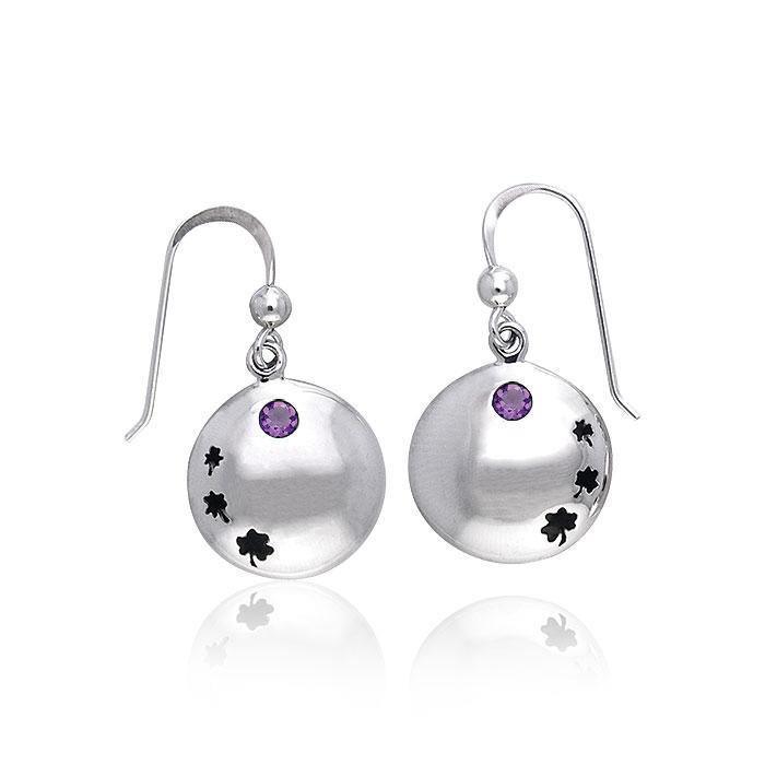 Celtic Shamrock Silver Earrings TER212 Earrings