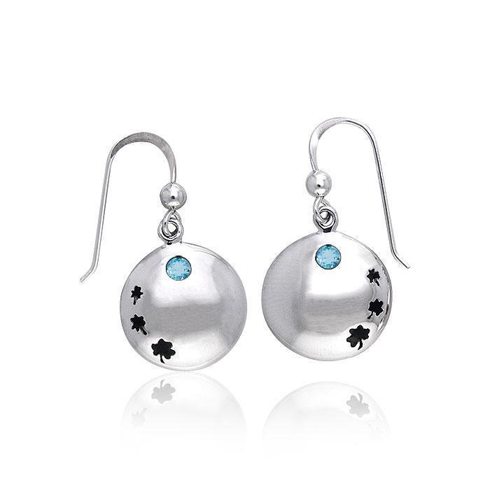 Celtic Shamrock Silver Earrings TER212 Earrings