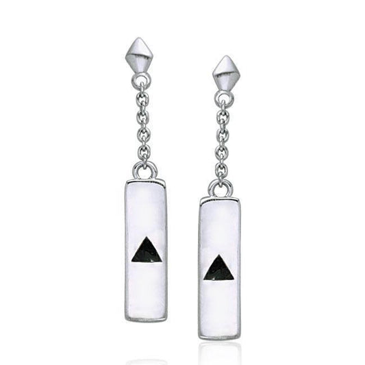Power Triangle Silver Earrings TER215 Earrings