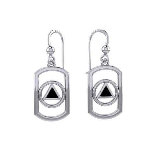 Recovery Silver Earrings with Stone TER2161 - peterstone.dropshipping