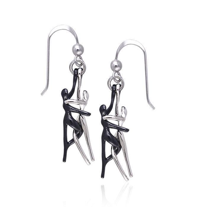 Yin Yang Lovers Silver Earrings TER232 Earrings