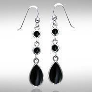 Teardrop Cabochon Silver Earrings TER434 Earrings