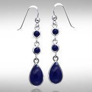 Teardrop Cabochon Silver Earrings TER434 Earrings