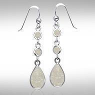 Teardrop Cabochon Silver Earrings TER434 Earrings