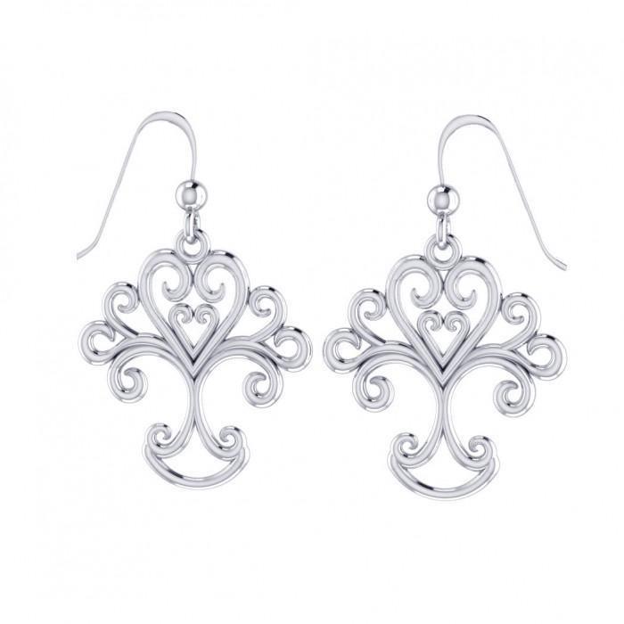 Tree of Life Silver Earrings TER505