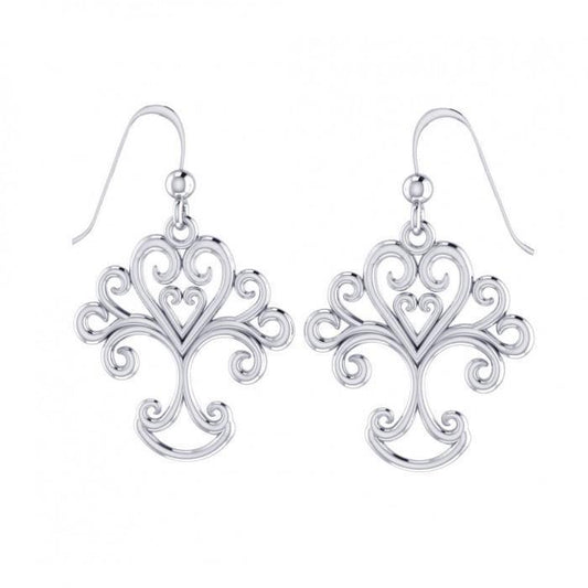 Tree of Life Silver Earrings TER505