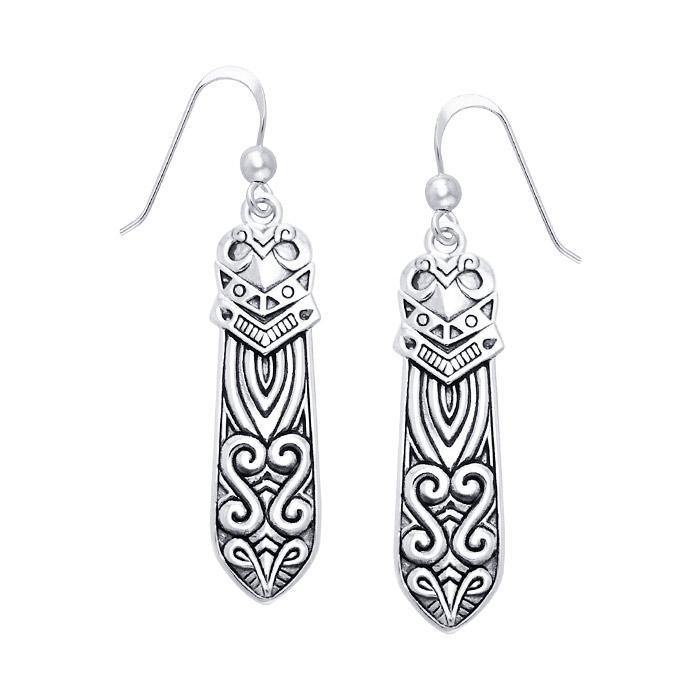 Celtic Maori Silver Earrings TER521