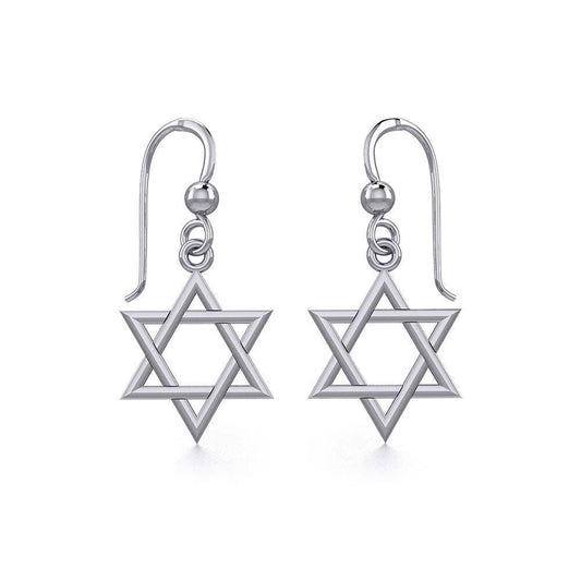 Star of David Silver Earrings TER830 Earrings