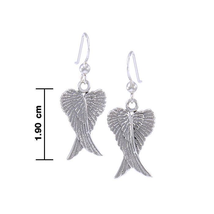 Angel Wings Silver Earrings TER928 Earrings