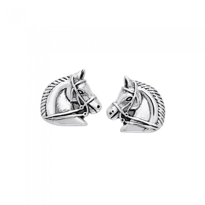 Horses Silver Post Earrings TER931