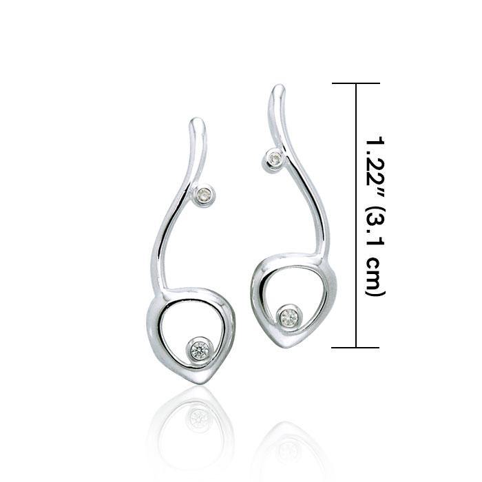 Organic Sterling Silver Earrings TER943 Earrings