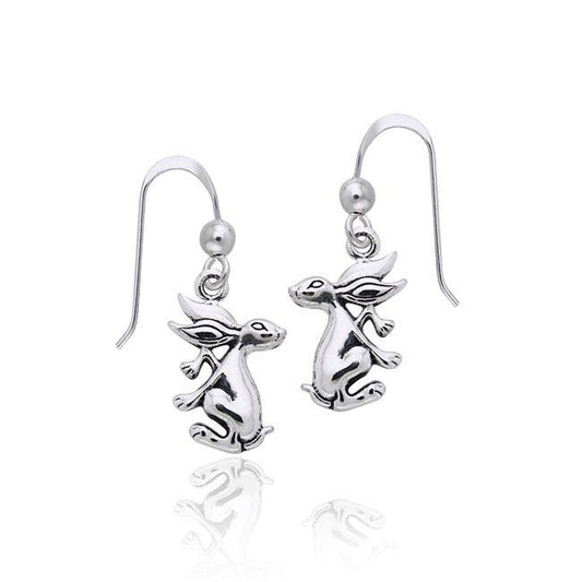 Hare Sterling Silver Earrings TER957 - Wholesale Jewelry