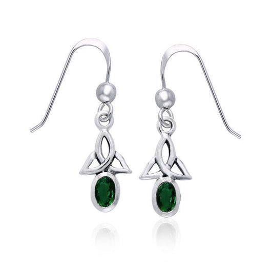 Celtic Triquetra Gemstone Earrings TER978 Earrings