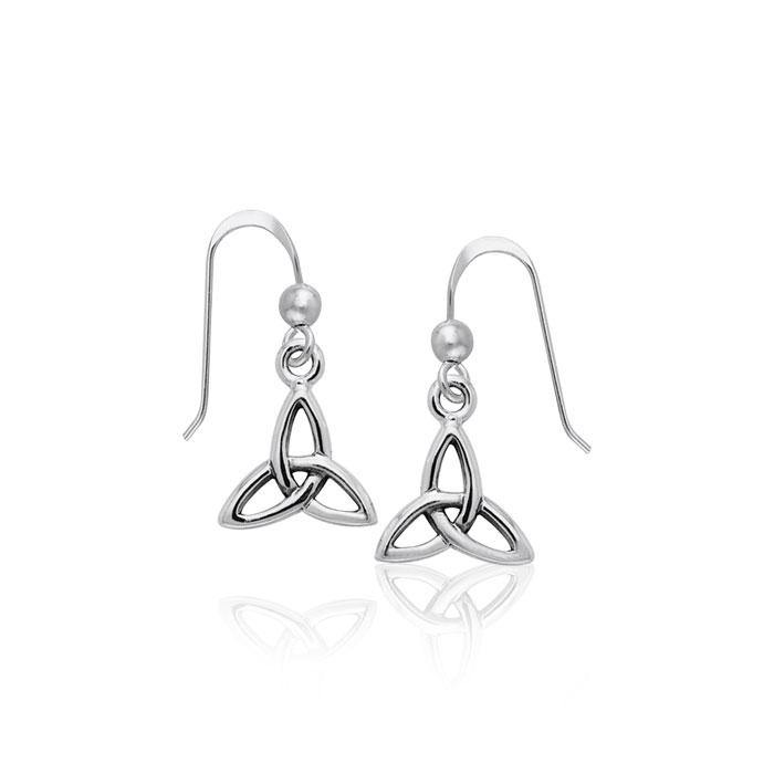 Celtic Trinity Knot Silver Earrings TER986 Earrings
