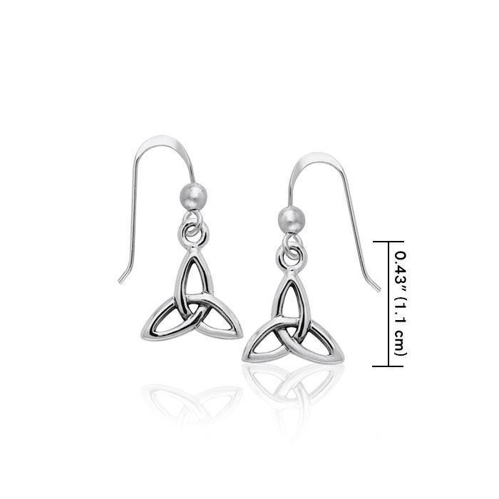 Celtic Trinity Knot Silver Earrings TER986 Earrings