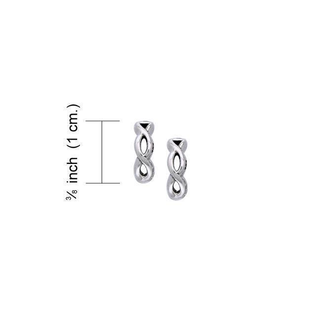 Infinity Post Earrings TER992 Earrings