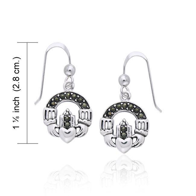 Celtic Claddagh Gemstone Earrings TER993 Earrings