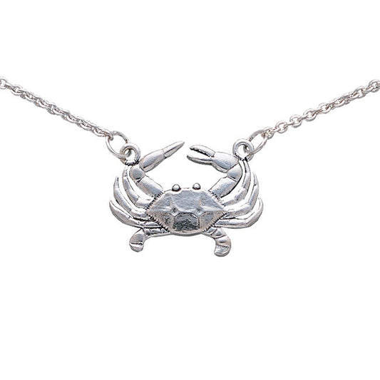 Silver Crab Necklace TN021