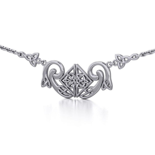 A bold statement of eternity ~ Celtic Knotwork Sterling Silver Necklace Jewelry TN161 Necklace
