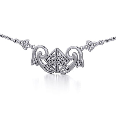 A bold statement of eternity ~ Celtic Knotwork Sterling Silver Necklace Jewelry TN161 Necklace