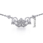 A bold statement of eternity ~ Celtic Knotwork Sterling Silver Necklace Jewelry TN161 Necklace