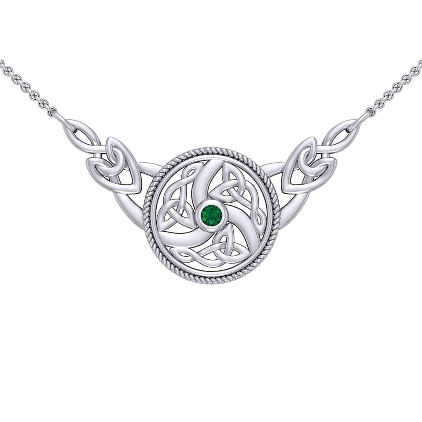 Celtic Knotwork Silver Necklace TN162 - peterstone.dropshipping