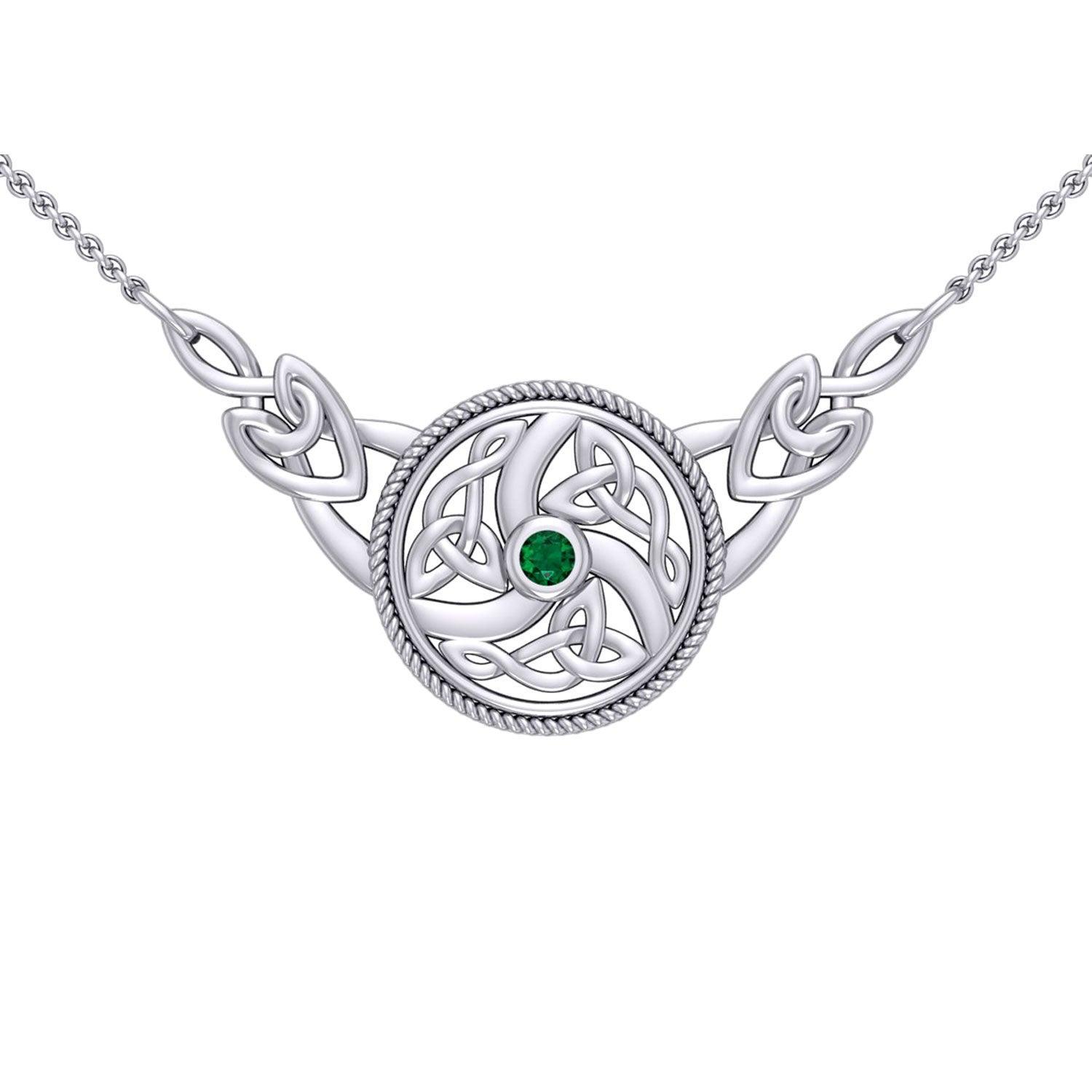 Celtic Knotwork Silver Necklace TN162 - peterstone.dropshipping